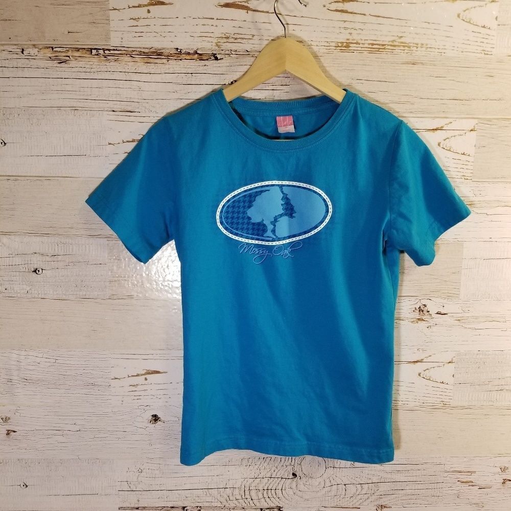 Mossy Oak blue graphic tee